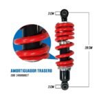 Amortiguador Posterior Monoshock (Resorte Rojo) para Suzuki Gixxer – Rendimiento Deportivo y Alta Durabilidad | 140000027 - Imagen 2