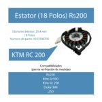 Estátor para Pulsar 200 RS – Alta Confiabilidad y Rendimiento Eléctrico | A353186700 - Imagen 5