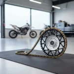 Cadena Hanzo Paso 428 Reforzada De 126 Eslabones Dorada - Imagen 2