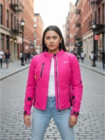 Chamarra Mujer Xtr-2780 (m) Urbana Moto Rosa Impermeable