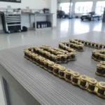 Cadena Hanzo Paso 428 Reforzada De 126 Eslabones Dorada - Imagen 5