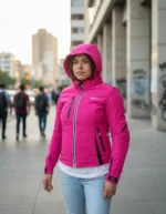 Chamarra Mujer Xtr-2780 (m) Urbana Moto Rosa Impermeable - Imagen 3