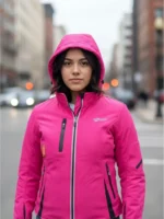 Chamarra Mujer Xtr-2780 (m) Urbana Moto Rosa Impermeable - Imagen 4