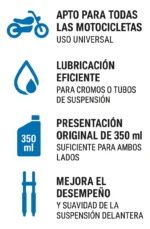 Aceite De Suspensión Endurance 350 Ml Cromos-tubos Barras - Imagen 6