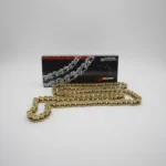 Cadena Reforzada 520h-126 Color Gold Para Moto Dorado