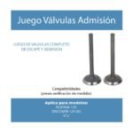 Kit de Válvulas de Admisión y Escape para Platina 125 – Rendimiento y Precisión | K353181600 - Imagen 5