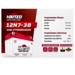 Batería Hanzo Gel/Húmeda 12V 7Ah – Polos + / – para Motocicleta | KTR02010103 - Imagen 3