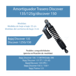 Amortiguador Trasero para DVR 135 – Rendimiento Confiable y Conducción Estable | S330100303 - Imagen 7