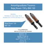 Amortiguador Trasero para BXR 150 – Estabilidad y Rendimiento Confiable | S130113101 - Imagen 7