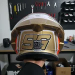 Casco Para Moto Xtr-820 Tribute 96 Oro Naranja Talla Xl Oro-naranja Sólido Mate Xl - Imagen 4