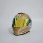 Casco Para Moto Xtr-820 Tribute 96 Oro Naranja Talla Xl Oro-naranja Sólido Mate Xl - Imagen 5