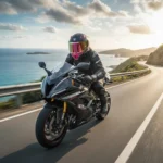 Casco Para Moto Xecuro X217 Abatible Negro Rosa Mate Negro Con Rosa Sólido Mate L - Imagen 3