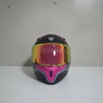 Casco Para Moto Xecuro X217 Abatible Negro Rosa Mate Negro Con Rosa Sólido Mate L - Imagen 6