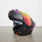 Casco Para Moto Xecuro X217 Abatible Negro Rosa Mate Negro Con Rosa Sólido Mate L - Imagen 5