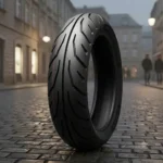 Llanta 100/80-17 Para Motocicleta Deportiva Carretera Negra - Imagen 2